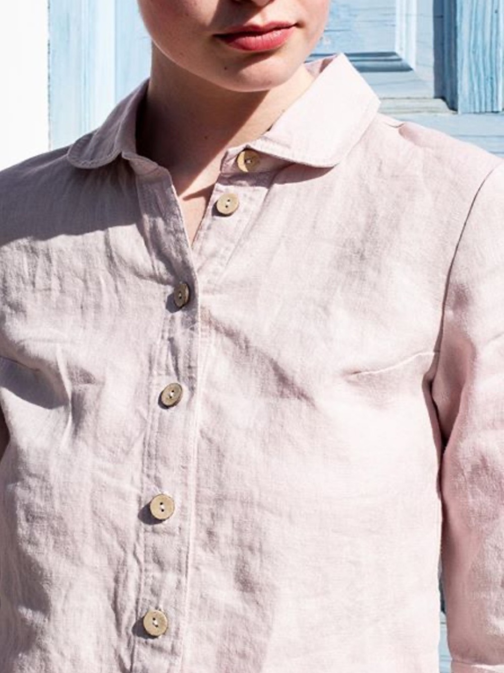 NotPerfectLinen Lille Shirt Dusty Rose